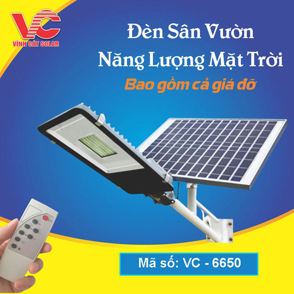 Đèn đường năng lượng mặt trời 50W VC-6650