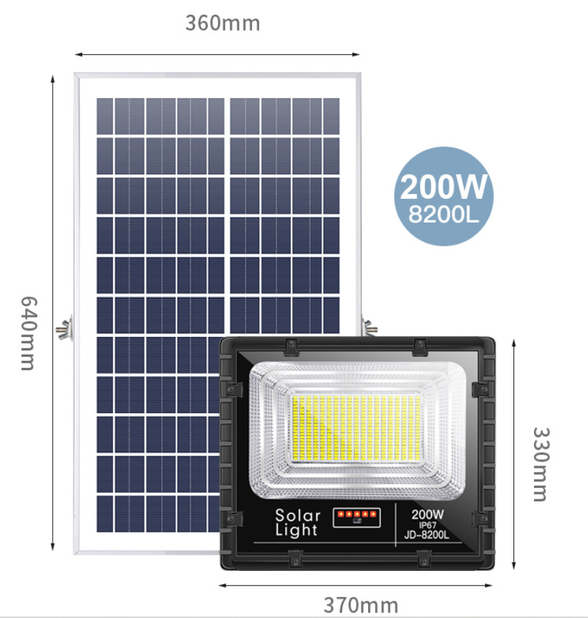 Đèn led năng lượng mặt trời 200W VC-8200