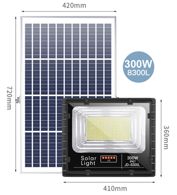 Đèn led năng lượng mặt trời 300W VC-8300